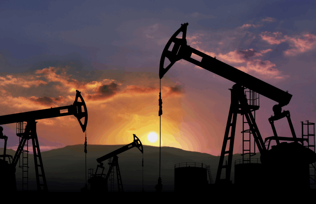 3 Pump Jacks Sunsets