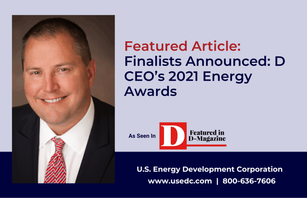 D CEO 2021 Energy Awards Featured Article