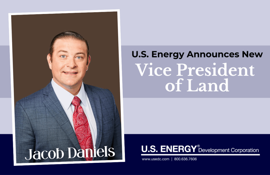 Jacob Daniels VP of Land Announcement