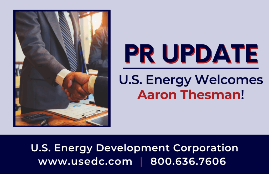 PR Update Welcome Aaron Thesman