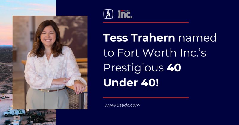 U.S. Energy's VP of Marketing, Tess Trahern named to Fort Worth Inc.'s 40 Under 40