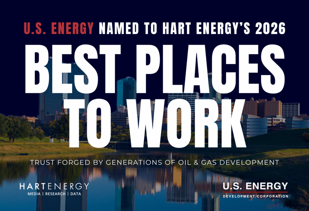 U.S. Energy Named to Hart Energy's Best Places to Work